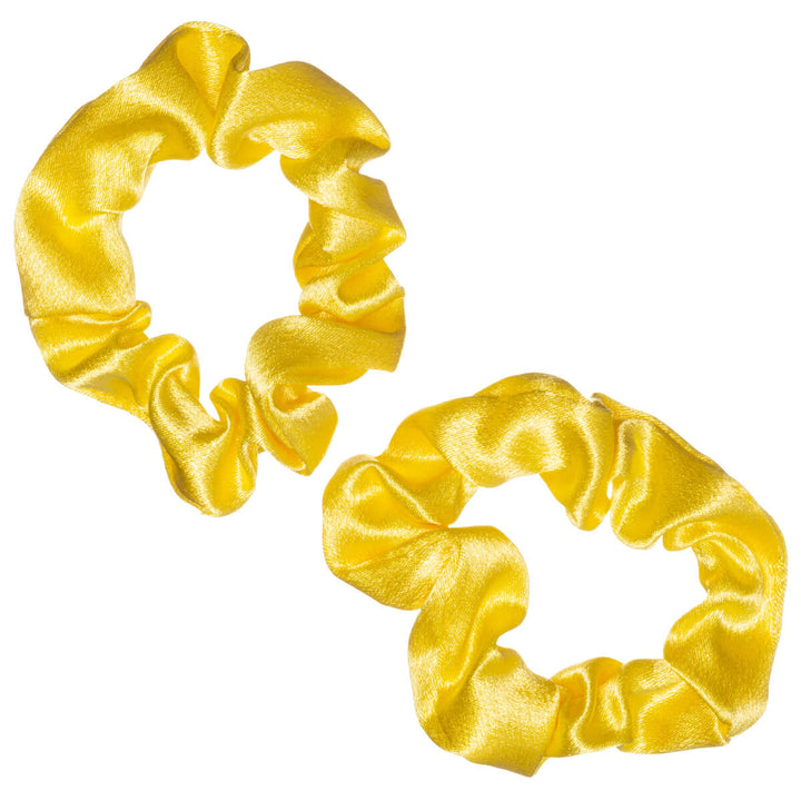 Liten hårsnodd i satin, diameter 7,5 cm, 2 st