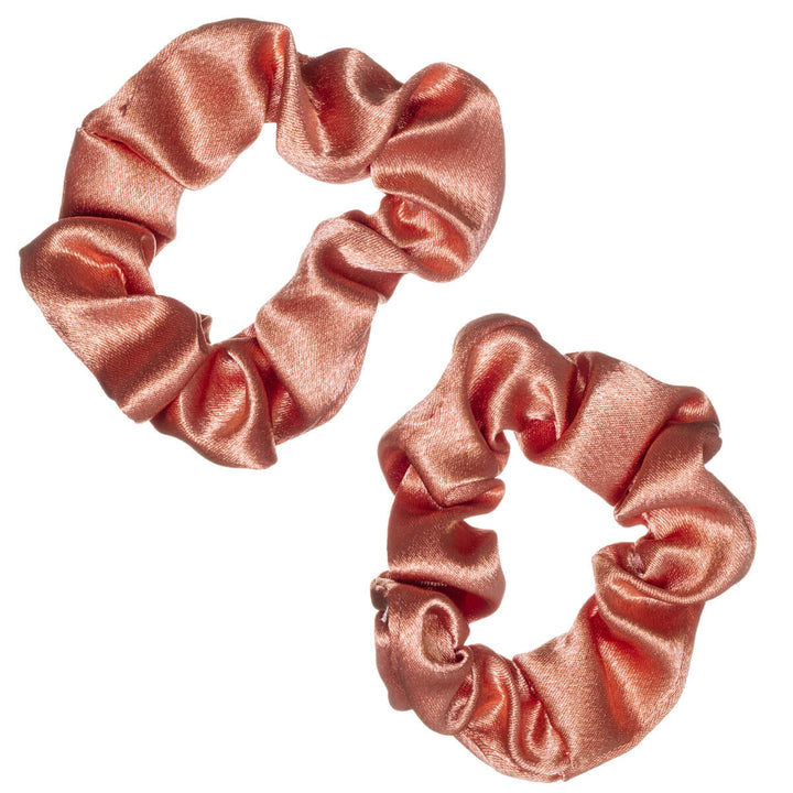 Liten hårsnodd i satin, diameter 7,5 cm, 2 st