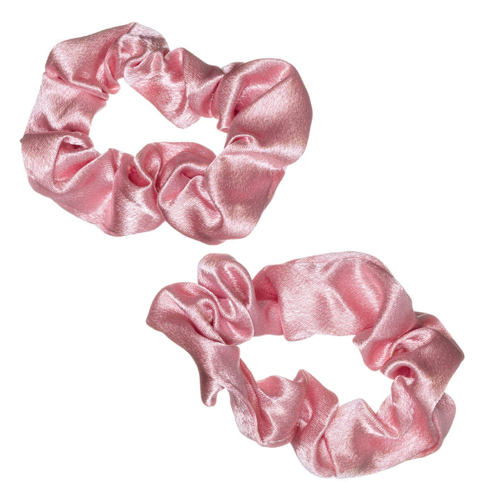 Liten hårsnodd i satin, diameter 7,5 cm, 2 st