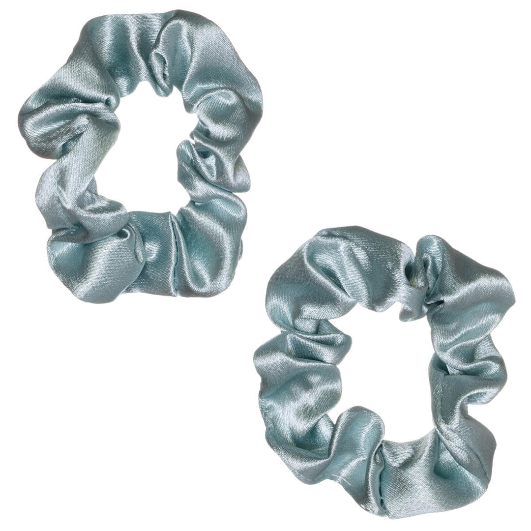 Liten hårsnodd i satin, diameter 7,5 cm, 2 st