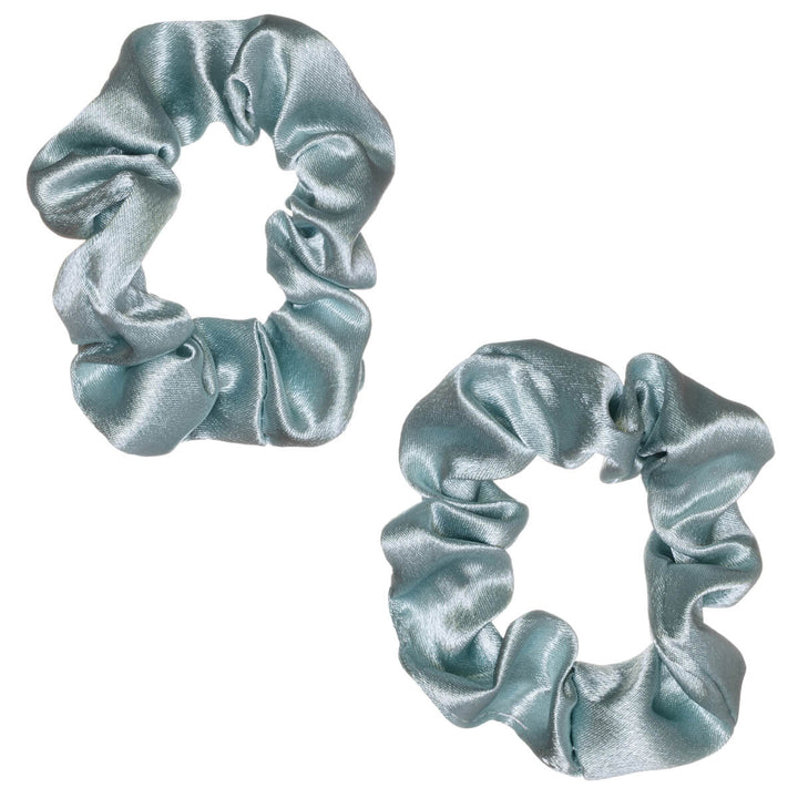 Liten hårsnodd i satin, diameter 7,5 cm, 2 st