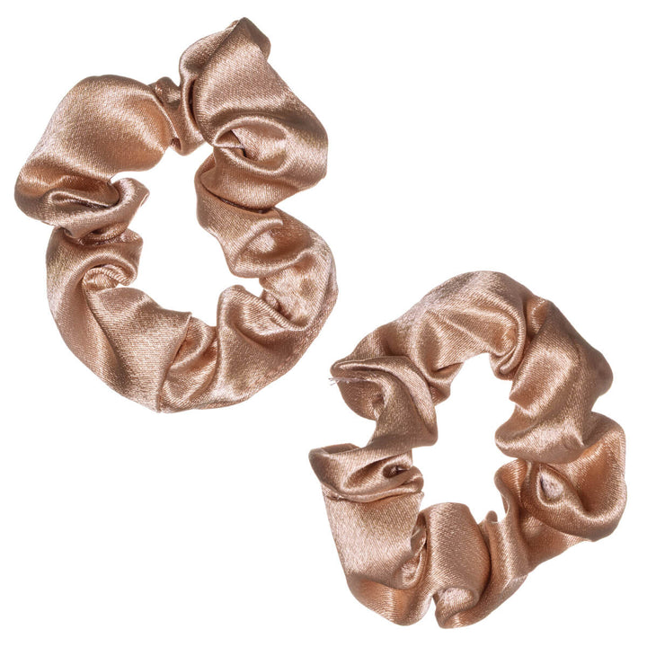 Liten hårsnodd i satin, diameter 7,5 cm, 2 st