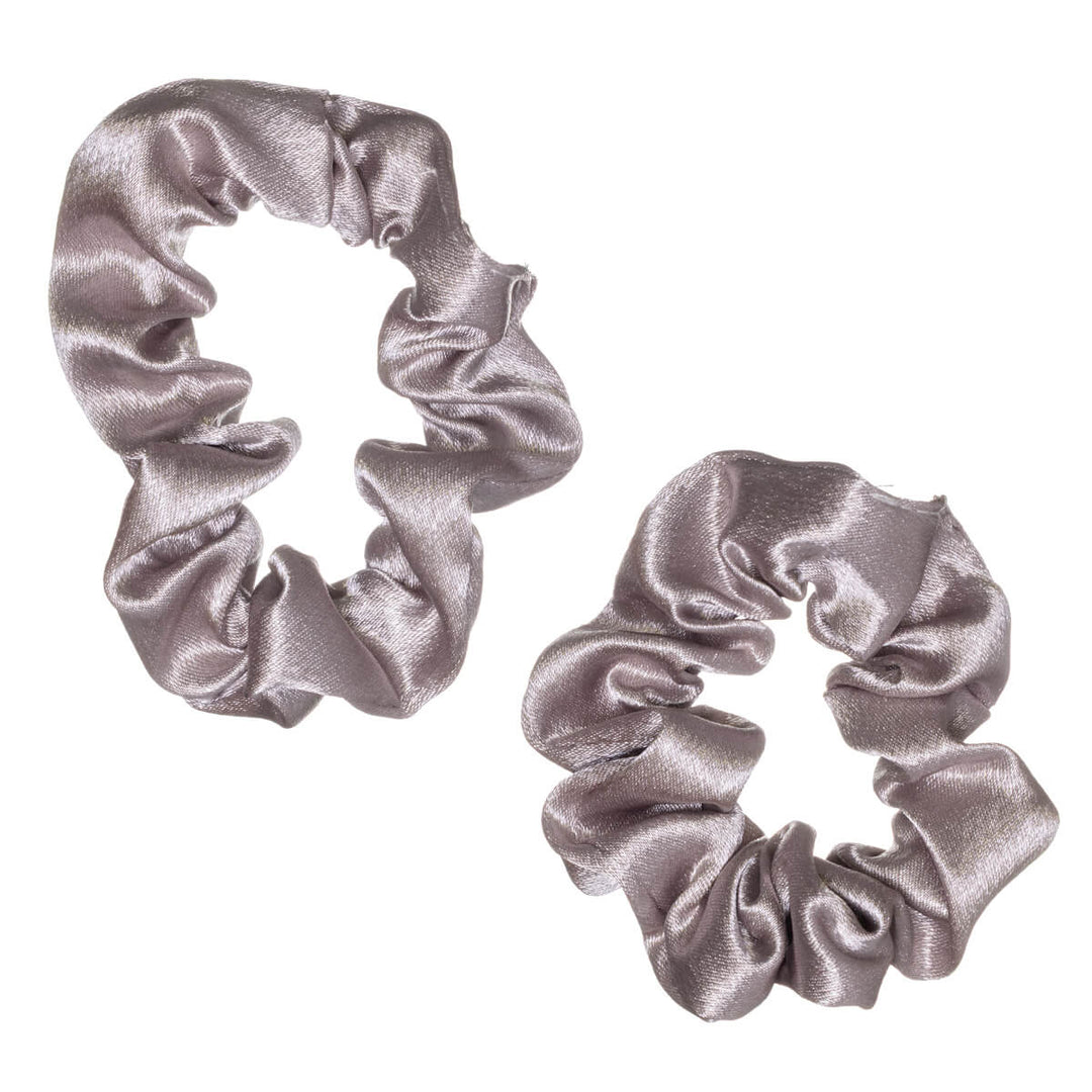 Liten hårsnodd i satin, diameter 7,5 cm, 2 st