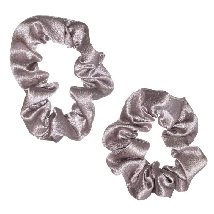 Liten hårsnodd i satin, diameter 7,5 cm, 2 st