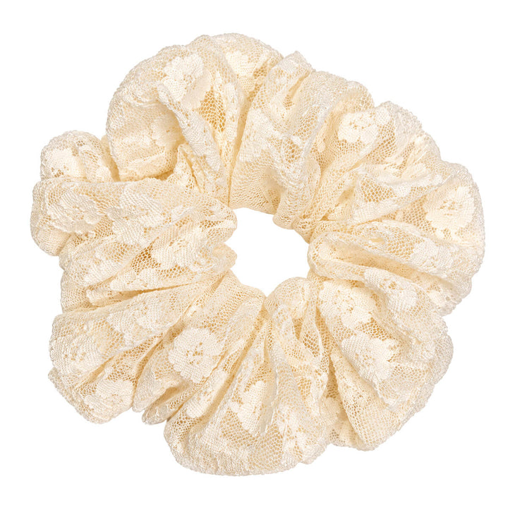 Spets-scrunchie – stor och mjuk, 13 cm