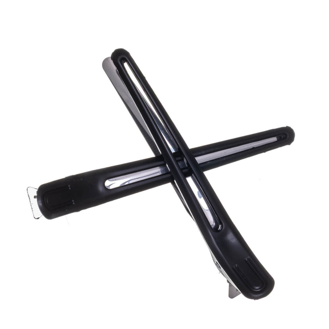 Plastic and metal hair clip with beak 9.5cm 2pcs