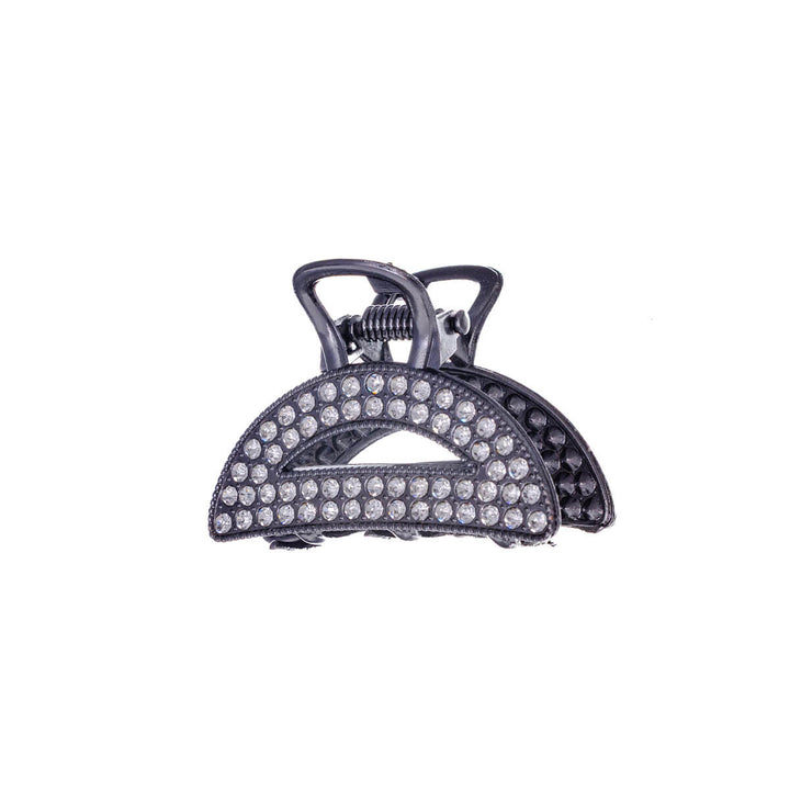 Böjd hajtand dekorerad med glänsande stenar, 4,2 cm