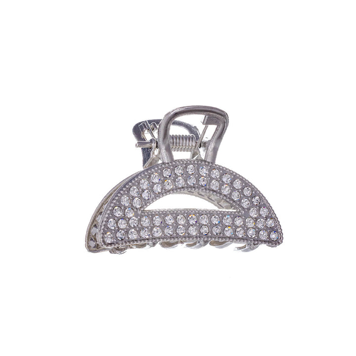 Böjd hajtand dekorerad med glänsande stenar, 4,2 cm