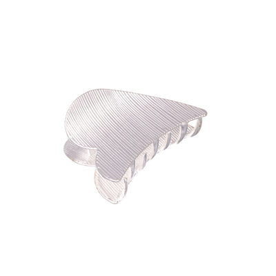 Metal heart shark tooth hair clip 4cm