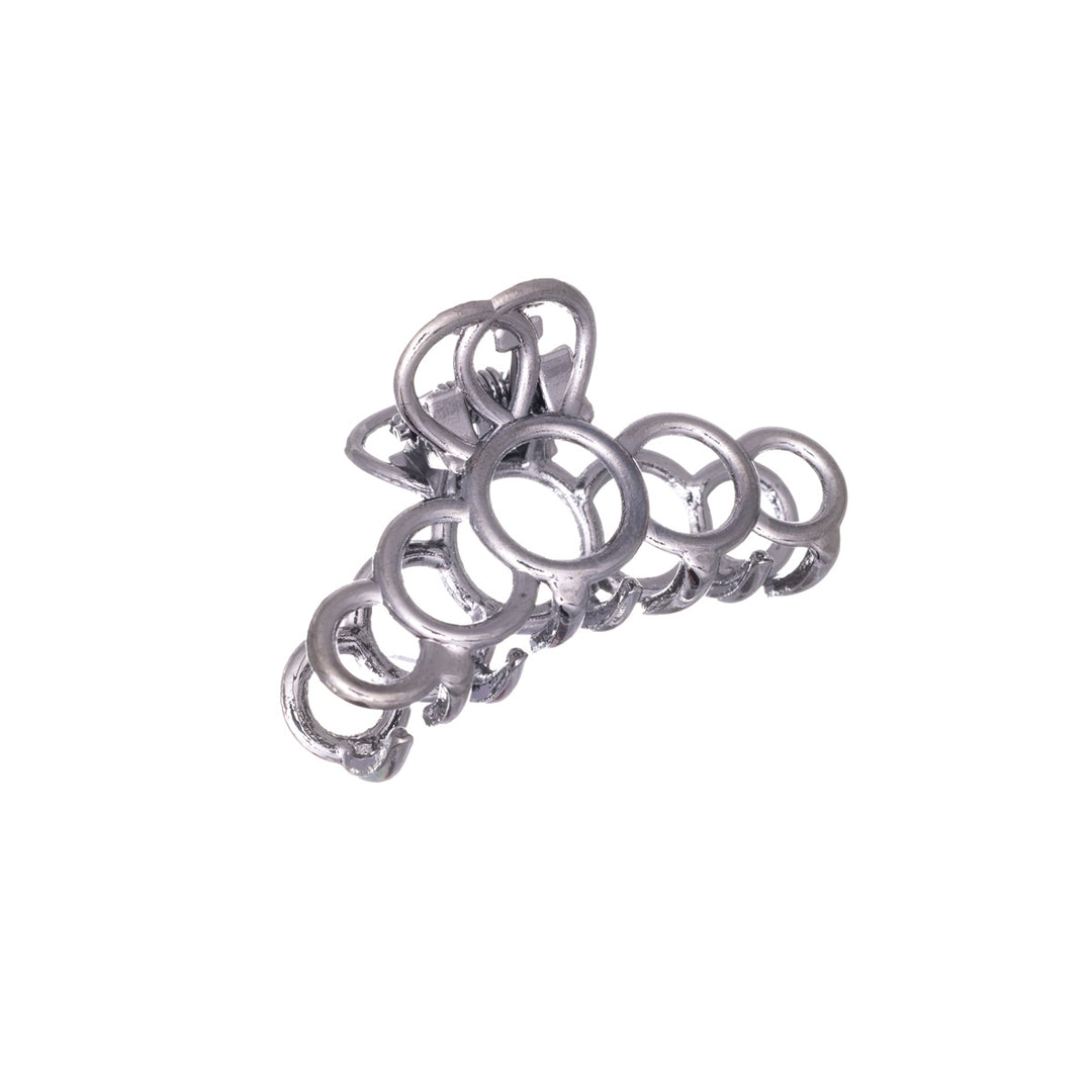 Snyggt hårspänne av metall med hajtand 4,2cm