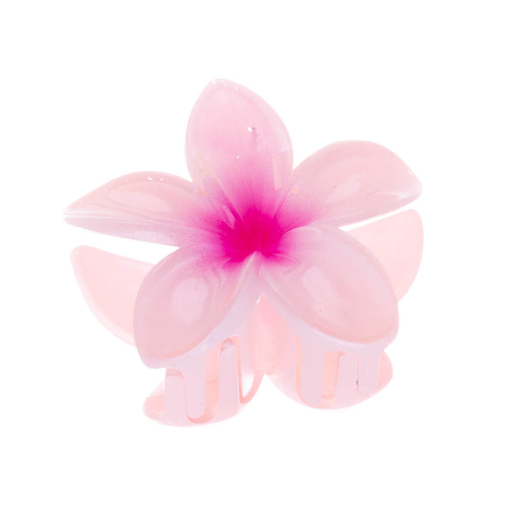 Plumeria flower shark tooth hair clip 8cm