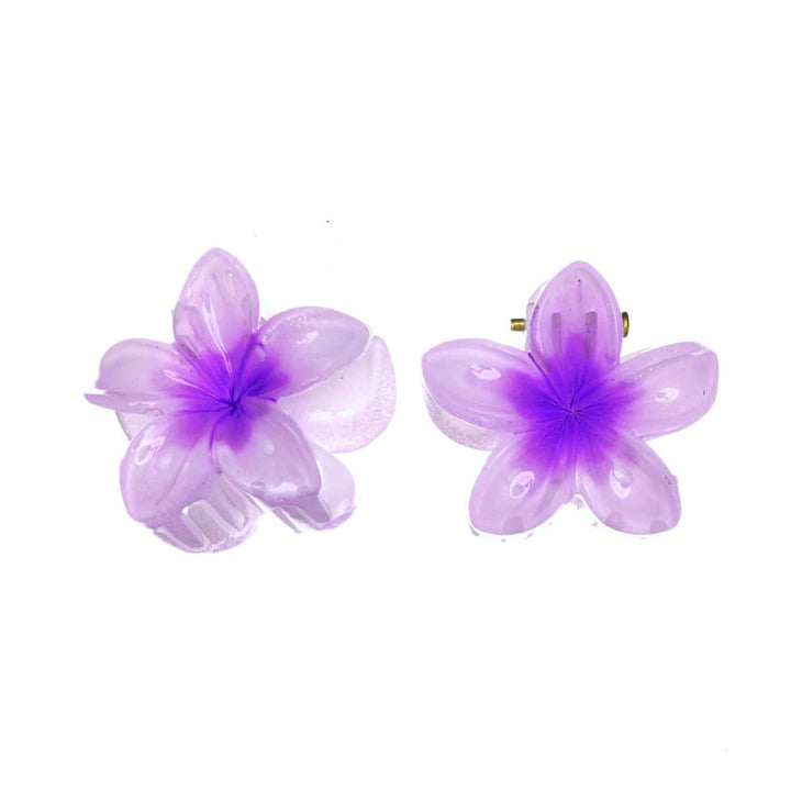 Small flower shark tooth hair clip 2pcs