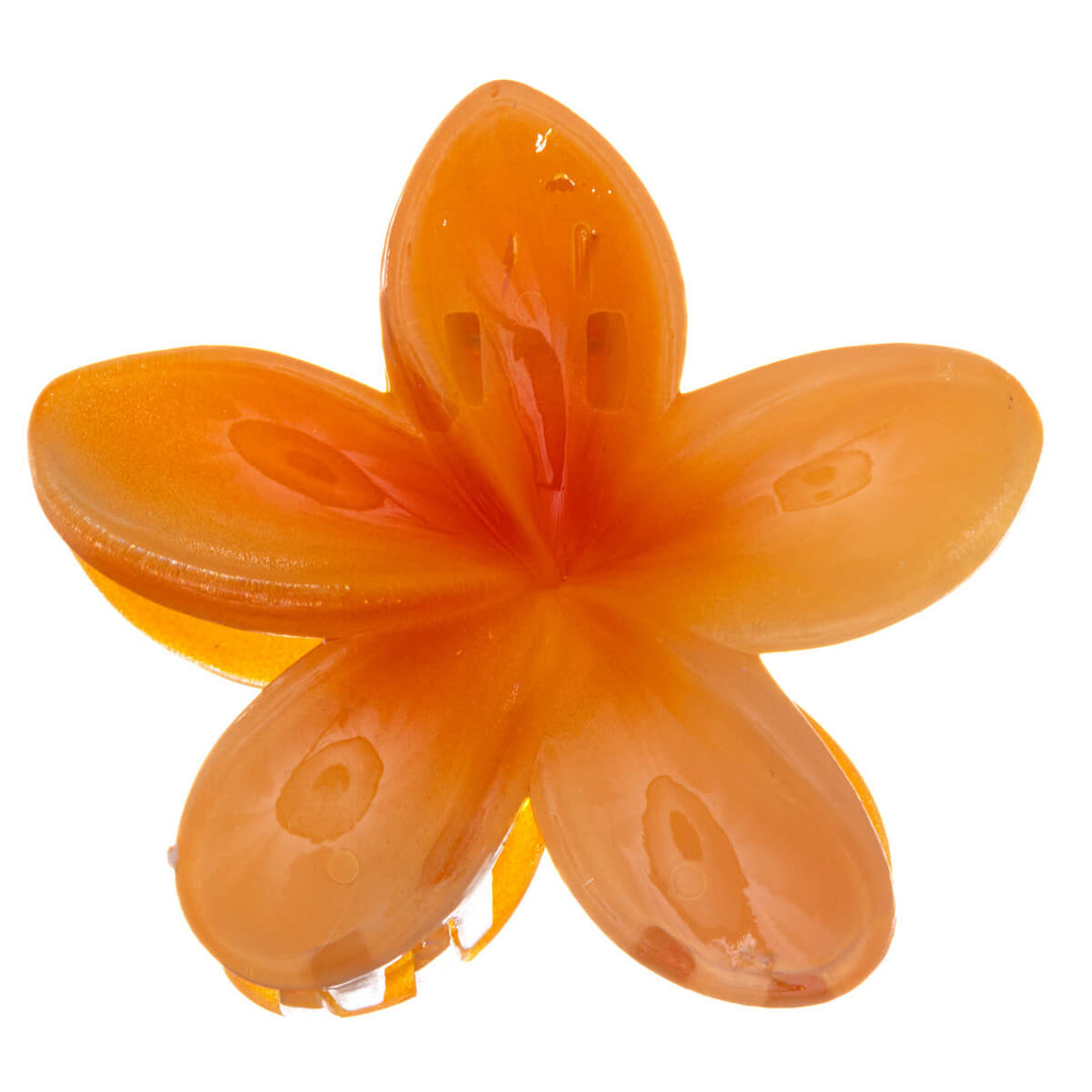 Tropisk färgglad blomma hårspänne 8cm