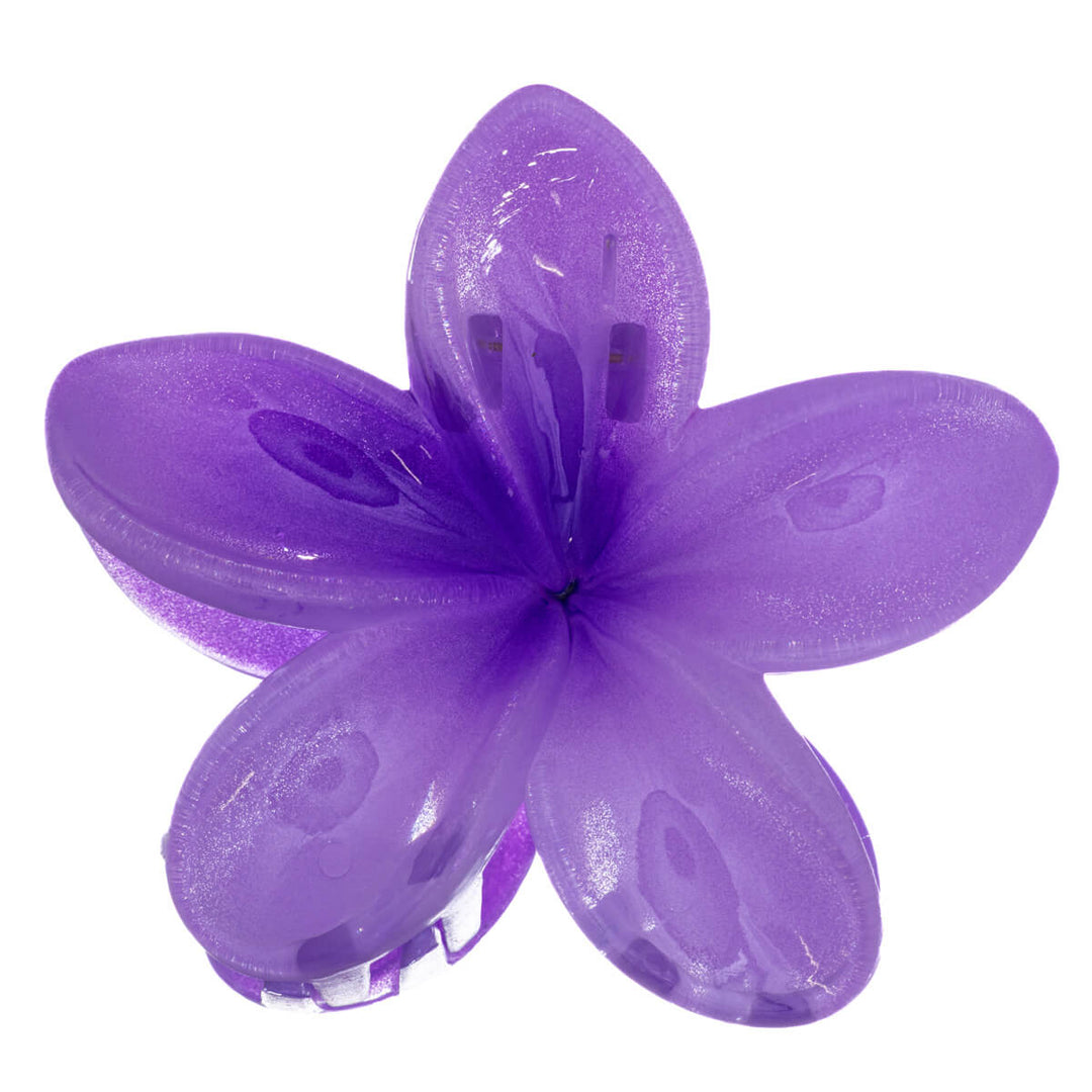 Tropisk färgglad blomma hårspänne 8cm