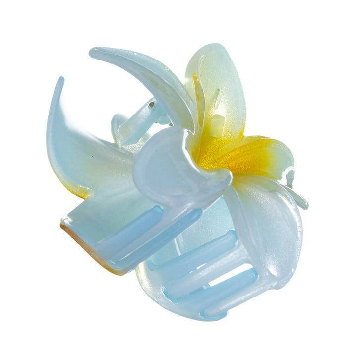 Tropisk färgglad blomma hårspänne 8cm