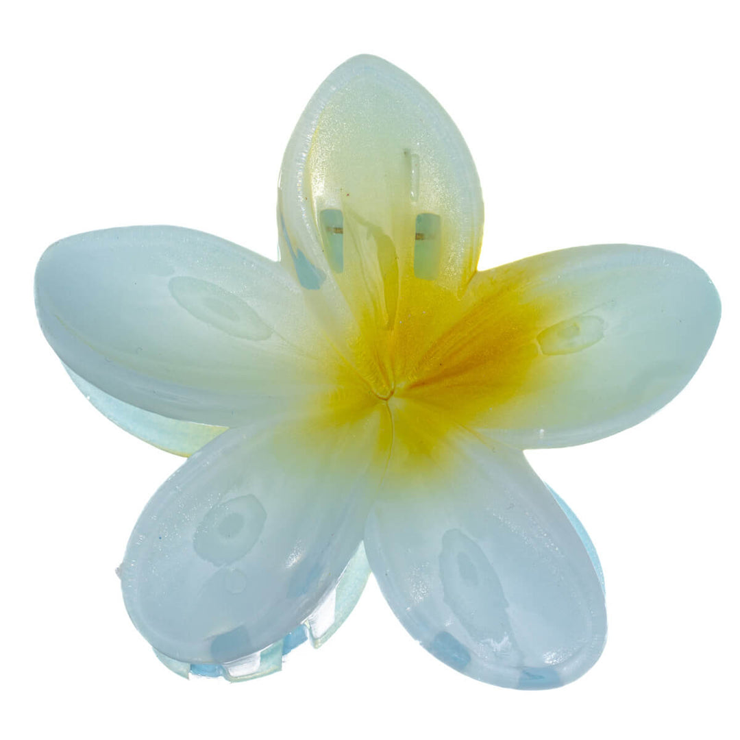 Tropisk färgglad blomma hårspänne 8cm