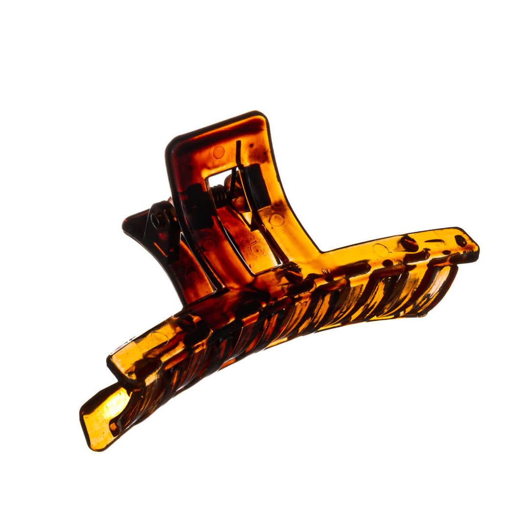 Curved shark tooth plastic hair clip 7.5cm