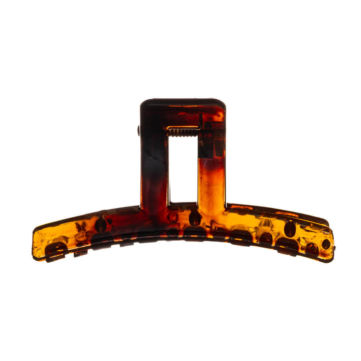 Curved shark tooth plastic hair clip 7.5cm