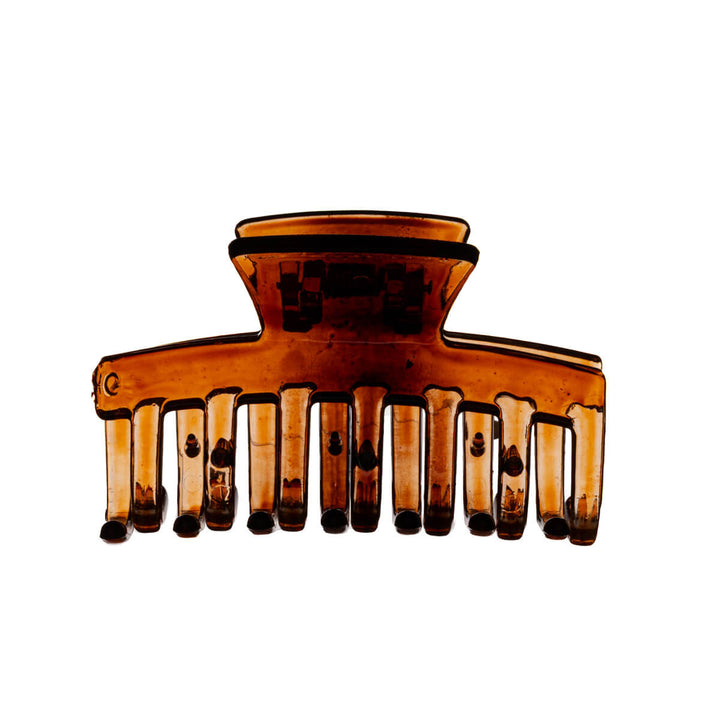 Rak hajtand hårklämma i plast 7,5cm