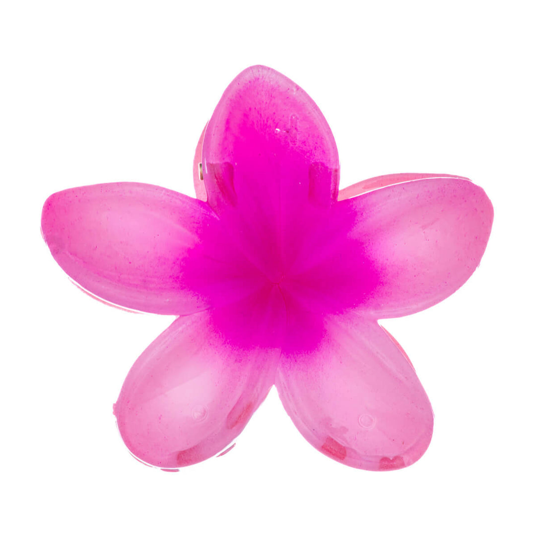 Blomma hårspänne plumeria hajtand 8cm