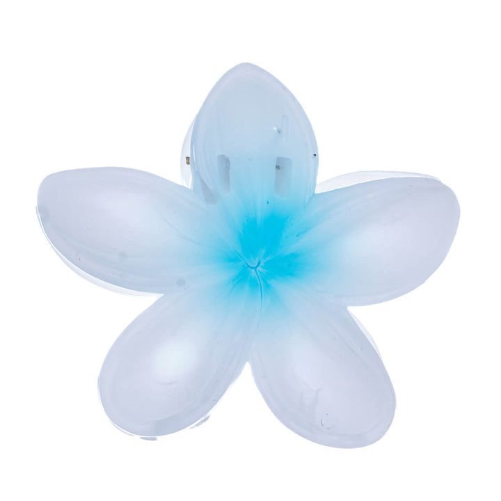 Blomma hårspänne plumeria hajtand 8cm