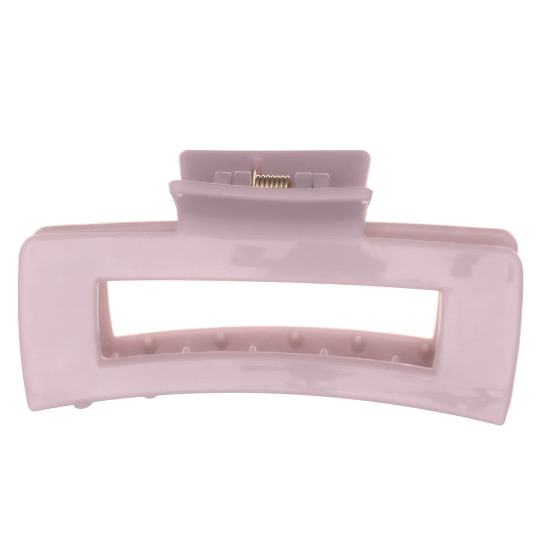 Rektangulär hårklämma, flexibel plast hajtand, 10 cm