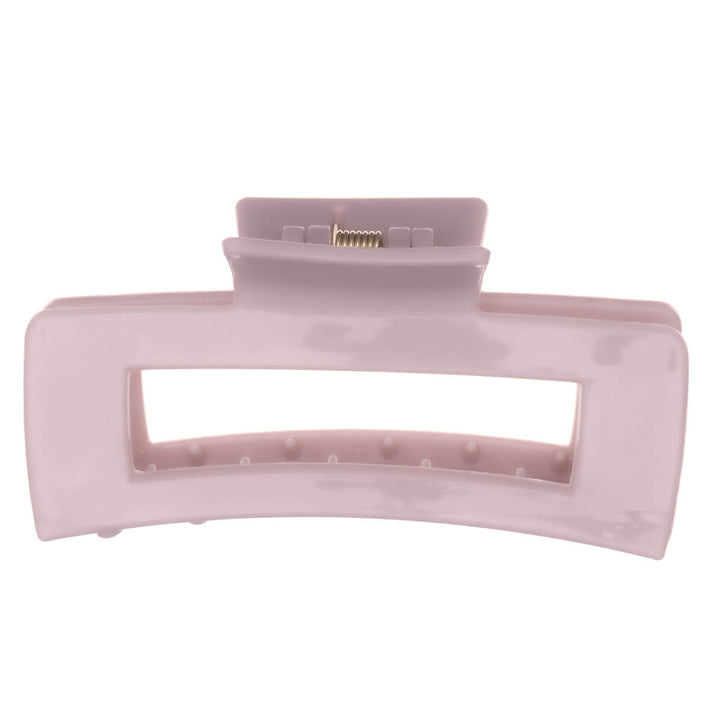 Rektangulär hårklämma, flexibel plast hajtand, 10 cm