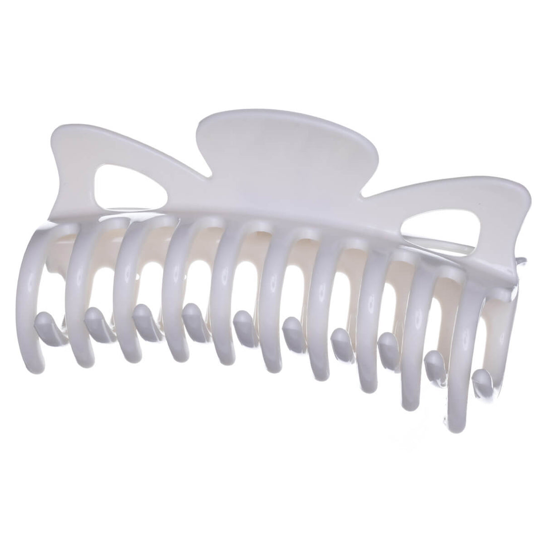 Stor hårklämma, flexibel plast hajtand, 12 cm