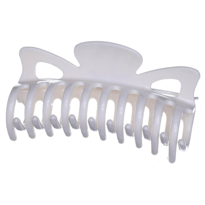 Stor hårklämma, flexibel plast hajtand, 12 cm