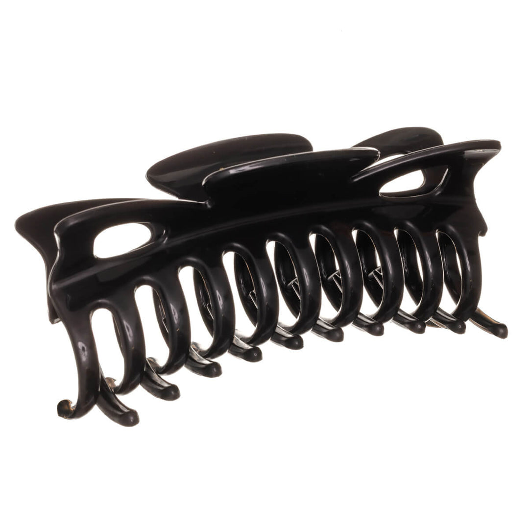 Stor hårklämma, flexibel plast hajtand, 12 cm