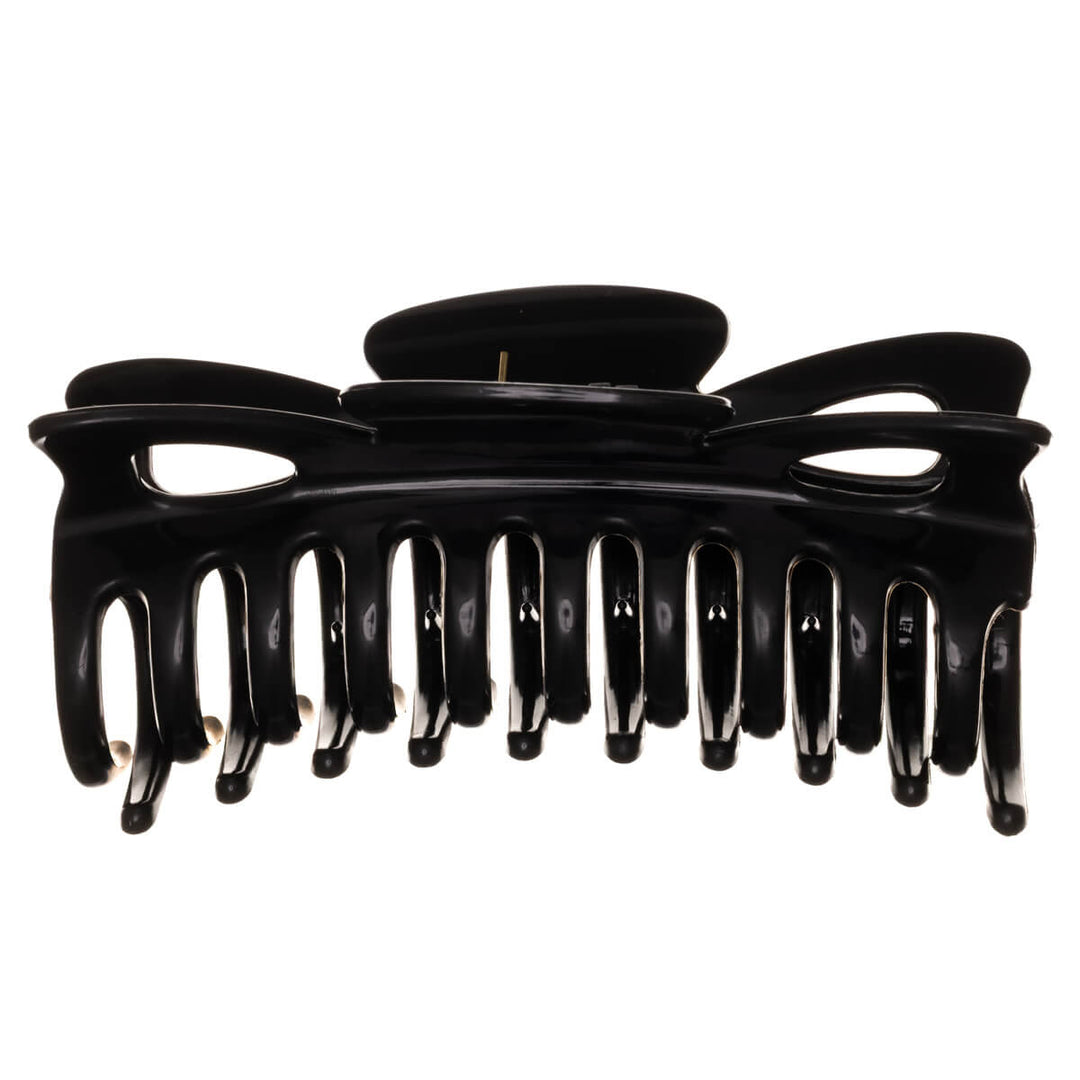 Stor hårklämma, flexibel plast hajtand, 12 cm