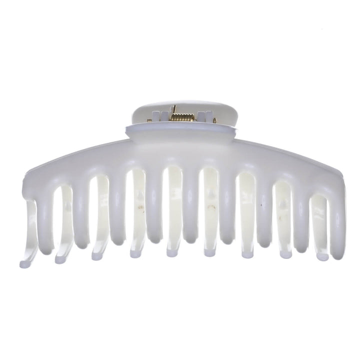 Rund hårklämma, flexibel plast hajtand, 10,5 cm