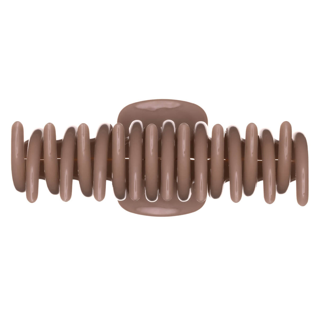 Rund hårklämma, flexibel plast hajtand, 10,5 cm