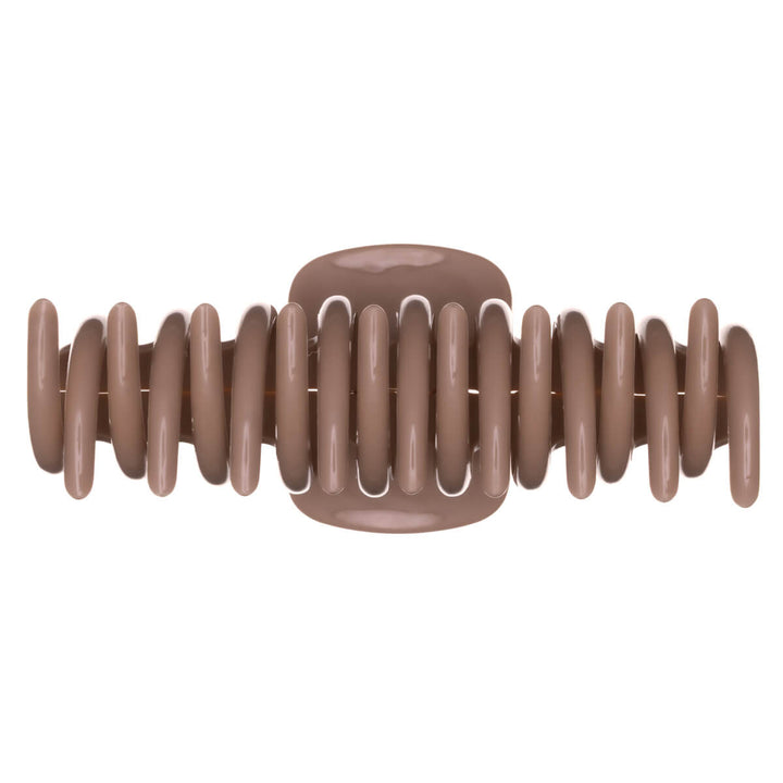 Rund hårklämma, flexibel plast hajtand, 10,5 cm