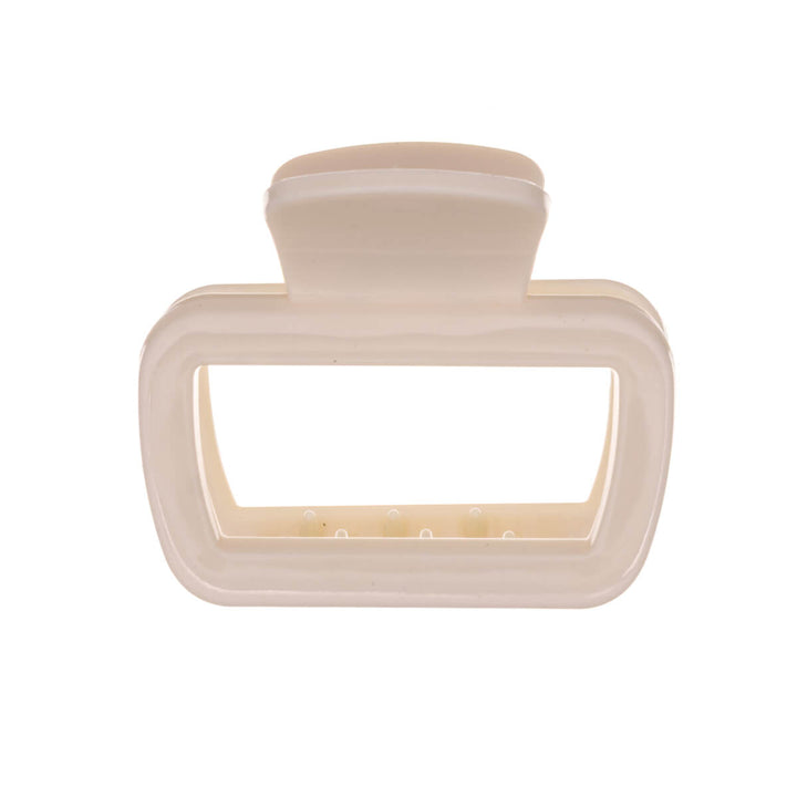 Rektangulär hårklämma, flexibel plast hajtand, 6,3 cm