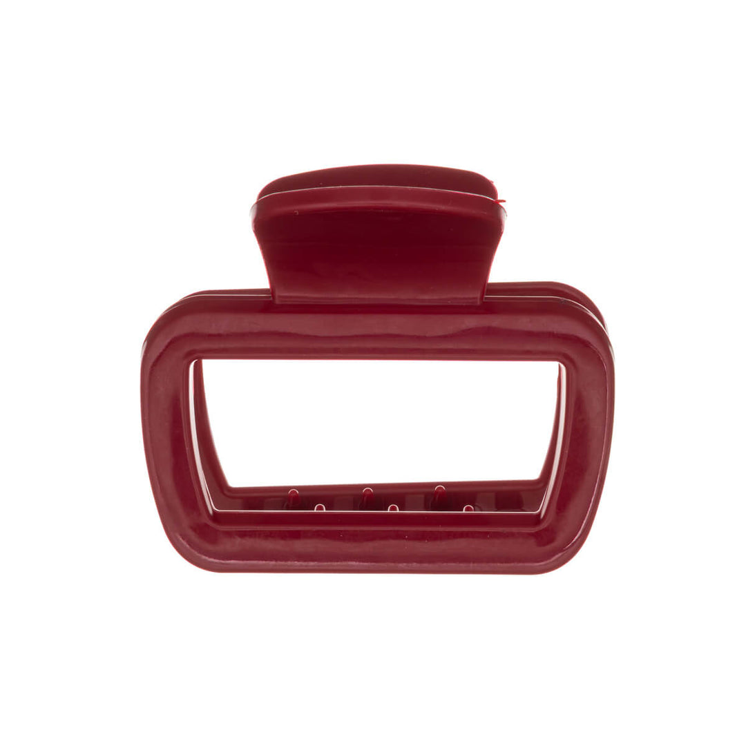 Rektangulär hårklämma, flexibel plast hajtand, 6,3 cm