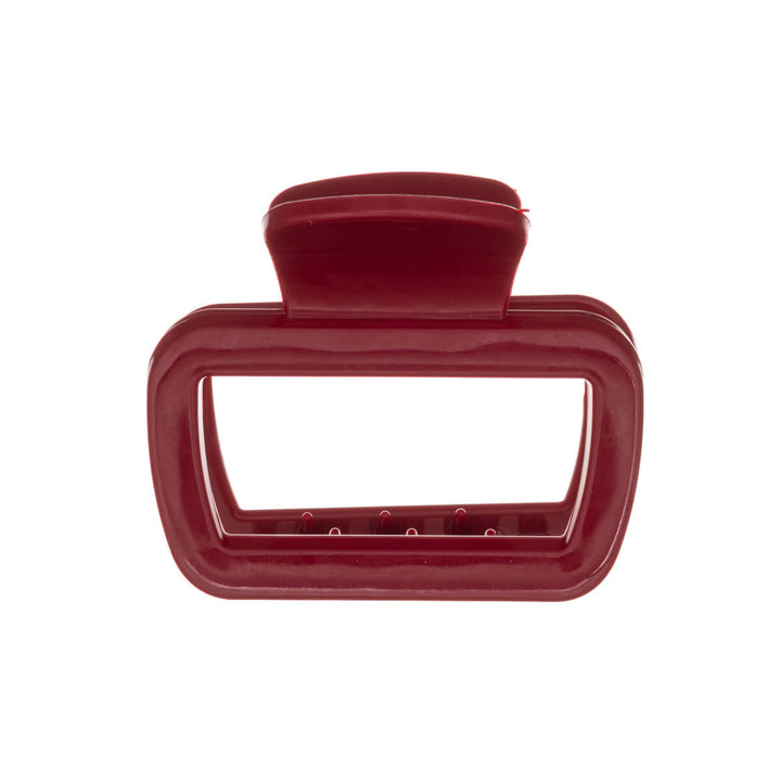 Rektangulär hårklämma, flexibel plast hajtand, 6,3 cm