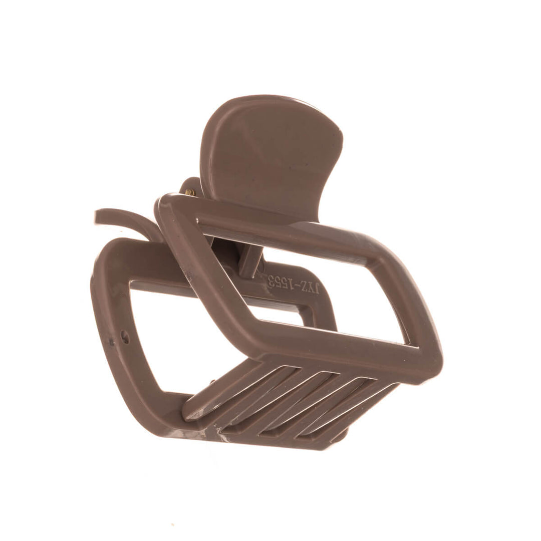 Rektangulär hårklämma, flexibel plast hajtand, 6,3 cm