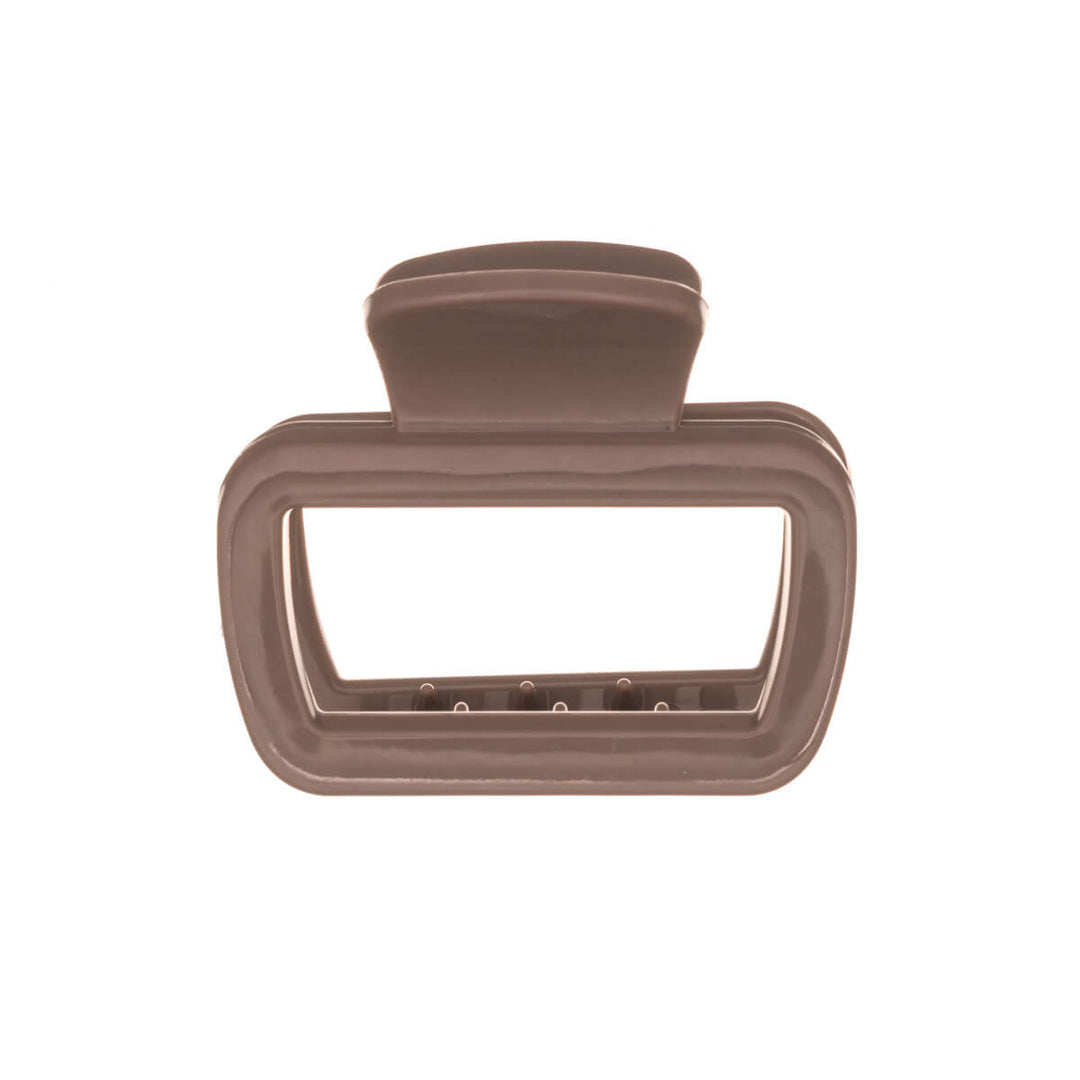 Rektangulär hårklämma, flexibel plast hajtand, 6,3 cm