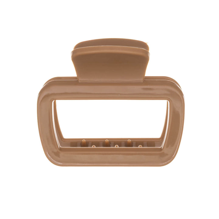 Rektangulär hårklämma, flexibel plast hajtand, 6,3 cm