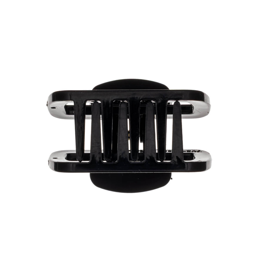 Rektangulär hårklämma, flexibel plast hajtand, 6,3 cm