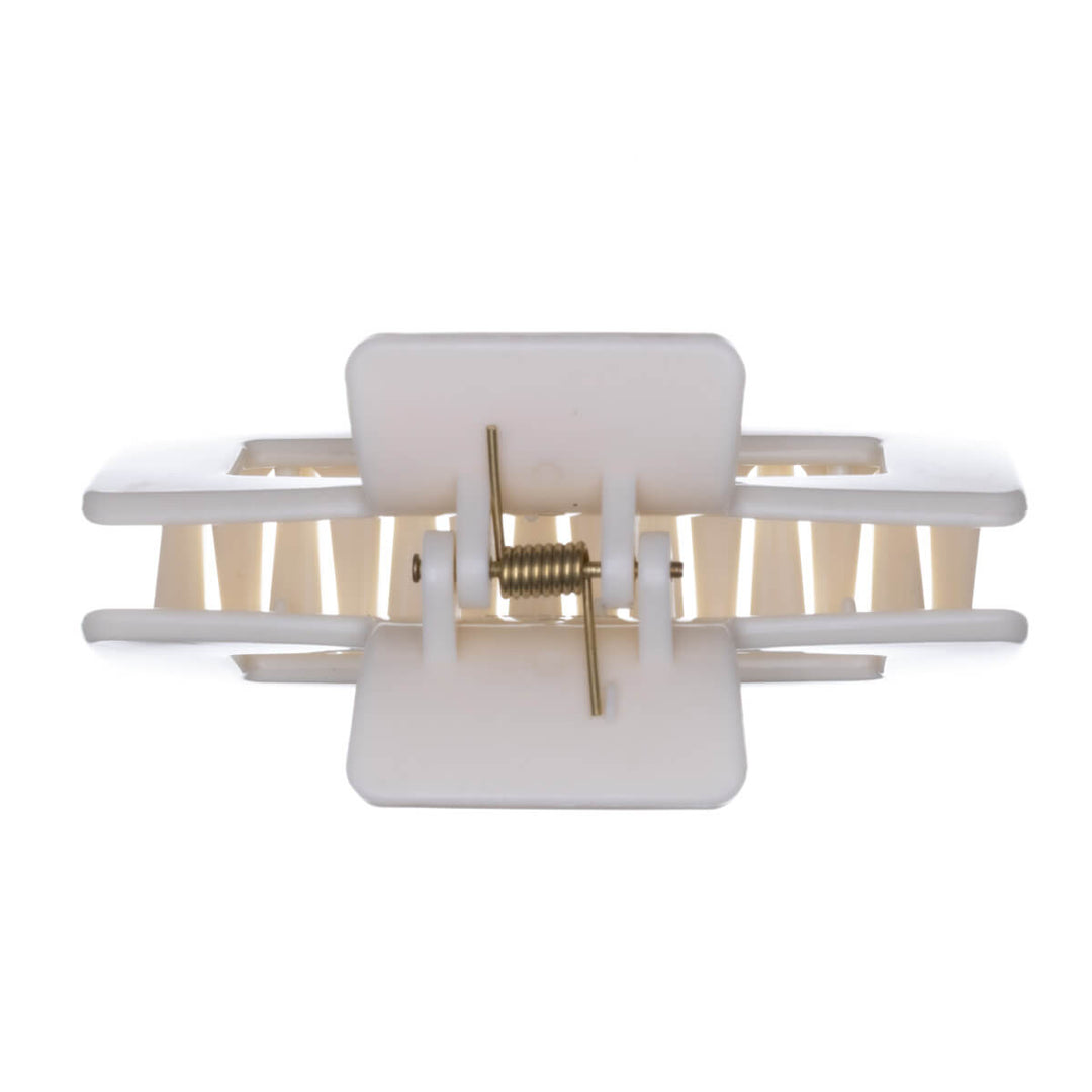 Rektangulär hårklämma, flexibel plast hajtand, 8,5 cm