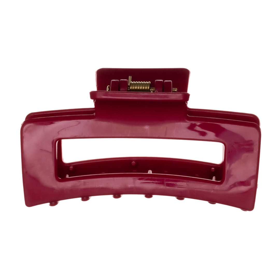 Rektangulär hårklämma, flexibel plast hajtand, 8,5 cm