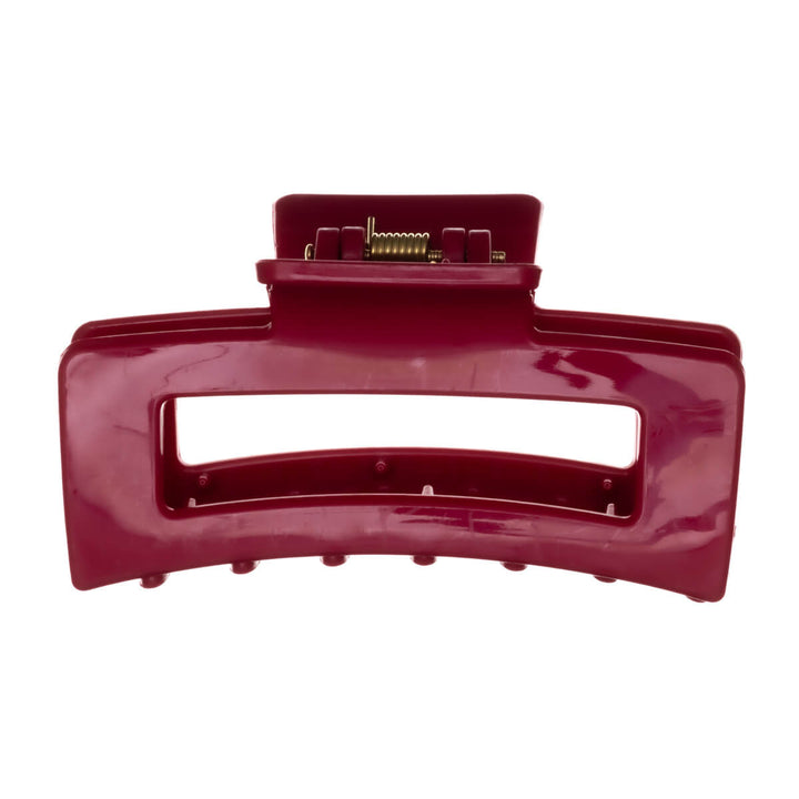 Rektangulär hårklämma, flexibel plast hajtand, 8,5 cm