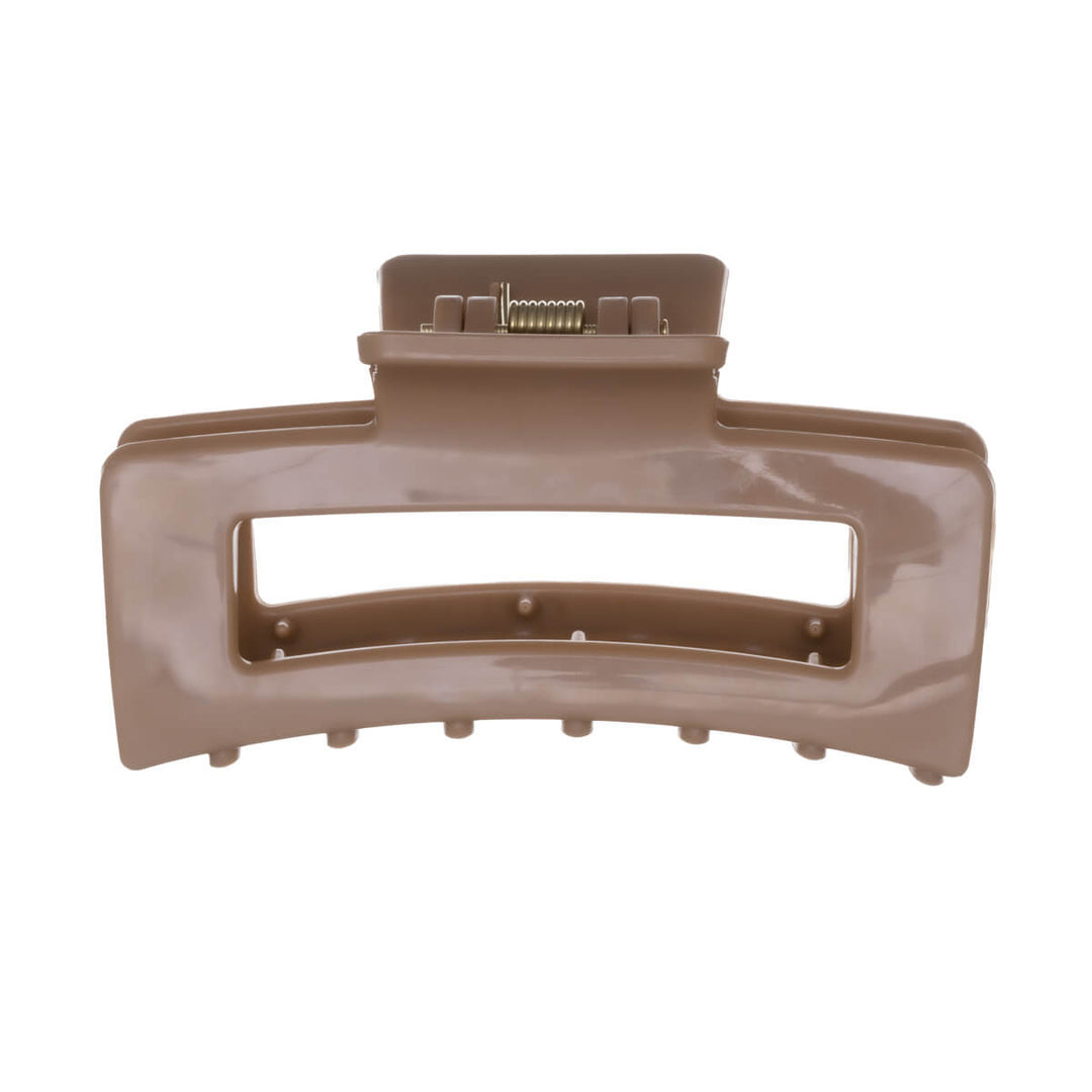 Rektangulär hårklämma, flexibel plast hajtand, 8,5 cm