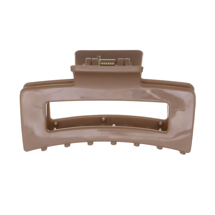 Rektangulär hårklämma, flexibel plast hajtand, 8,5 cm