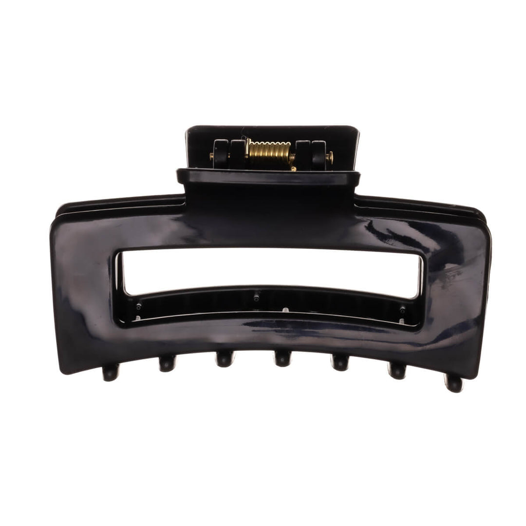 Rektangulär hårklämma, flexibel plast hajtand, 8,5 cm