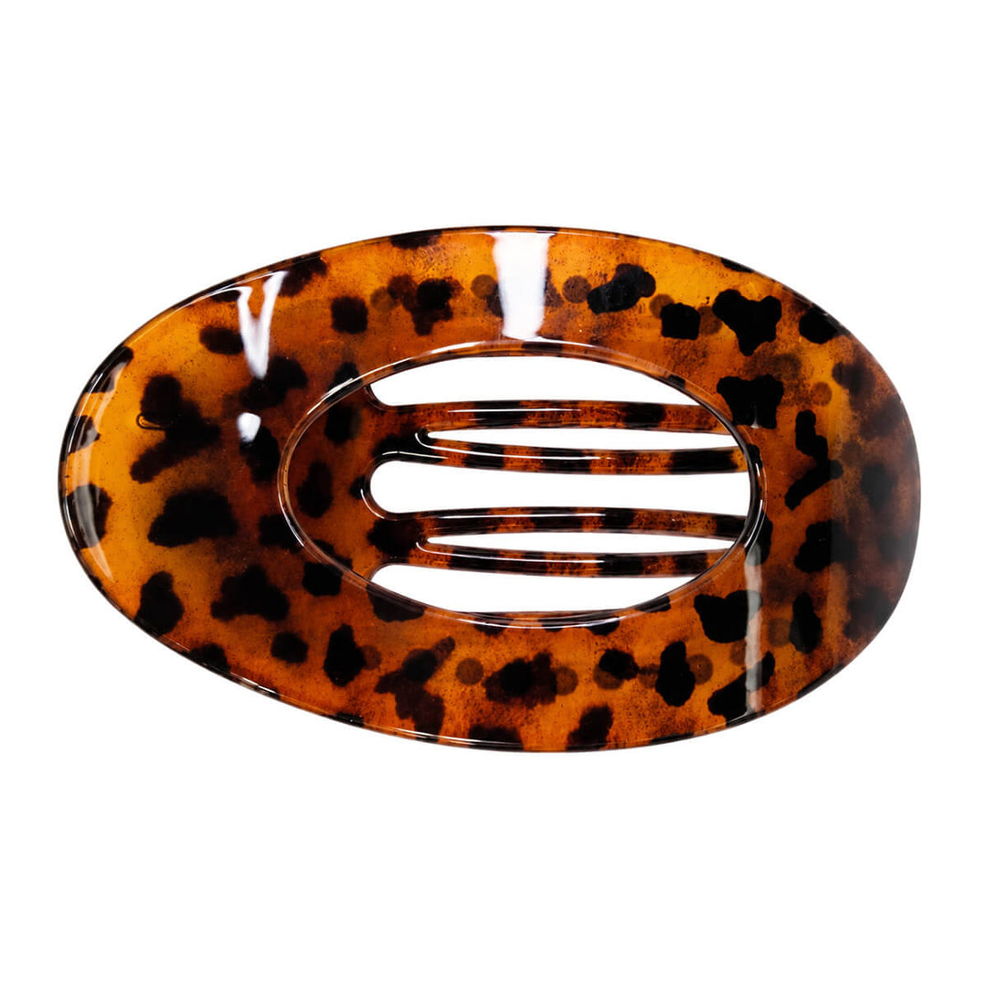 Side-entry hair clip, shark tooth, 10.5 cm - oval shape