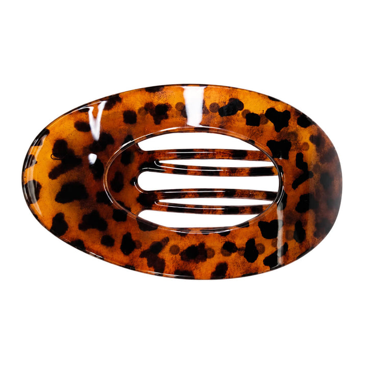 Side-entry hair clip, shark tooth, 10.5 cm - oval shape