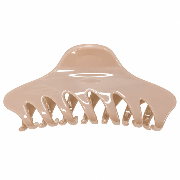 Long hair clip, shark tooth, 13.7 cm - curved prongs
